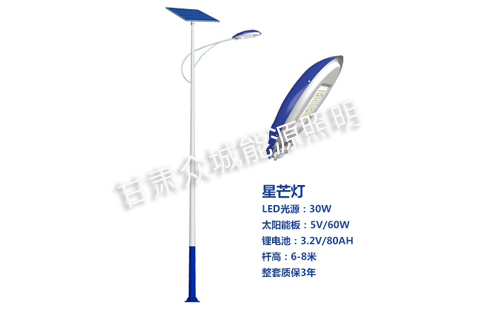 黄南太阳能路灯核心技术参数解读